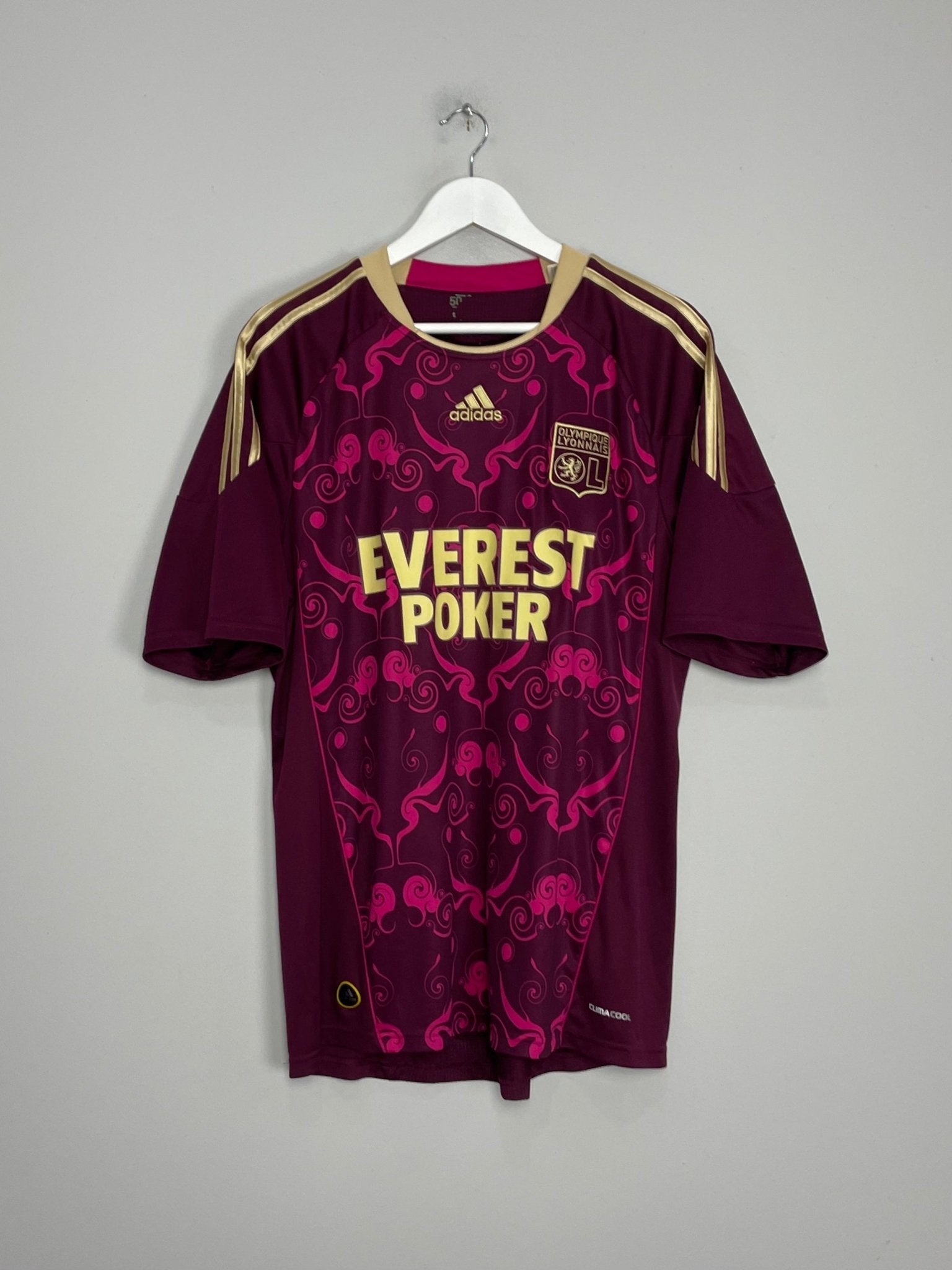 Shop 2010/11 LYON AWAY SHIRT (L) ADIDAS, classic football shirts, vintage football shirts & retro soccer jerseys at Cult Kits