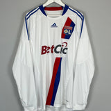 Shop 2010/11 LYON PJANIC #8 *PLAYER ISSUE* L/S HOME SHIRT (XL) ADIDAS, classic football shirts, vintage football shirts & retro soccer jerseys at Cult Kits