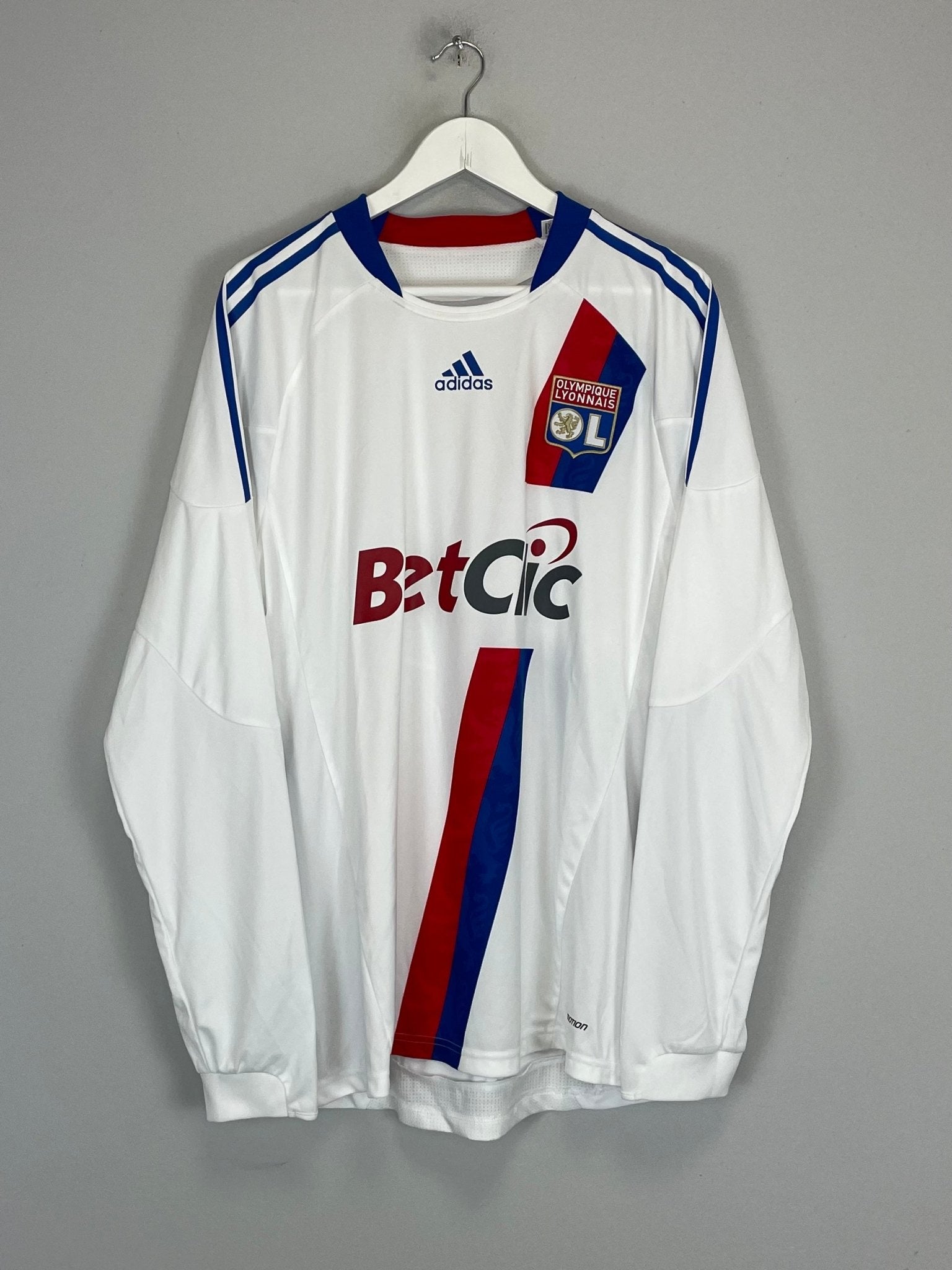 Shop 2010/11 LYON PJANIC #8 *PLAYER ISSUE* L/S HOME SHIRT (XL) ADIDAS, classic football shirts, vintage football shirts & retro soccer jerseys at Cult Kits