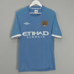 Shop 2010/11 MANCHESTER CITY SILVA #21 HOME SHIRT (M) UMBRO, classic football shirts, vintage football shirts & retro soccer jerseys at Cult Kits
