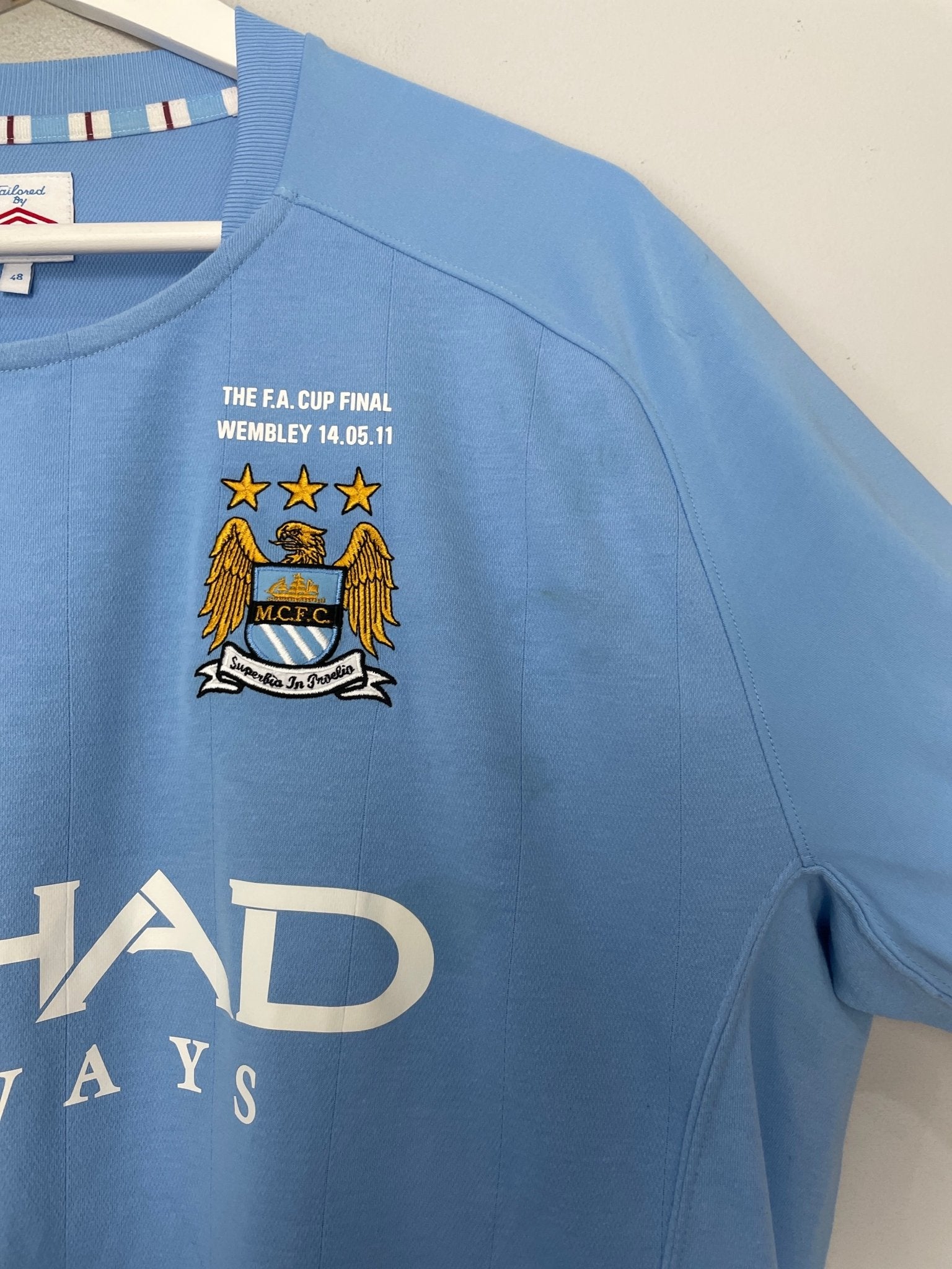 Shop 2010/11 MANCHESTER CITY TOURE YAYA #42 *FA CUP FINAL* HOME SHIRT (XXL) UMBRO, classic football shirts, vintage football shirts & retro soccer jerseys at Cult Kits