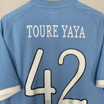 Shop 2010/11 MANCHESTER CITY TOURE YAYA #42 *FA CUP FINAL* HOME SHIRT (XXL) UMBRO, classic football shirts, vintage football shirts & retro soccer jerseys at Cult Kits