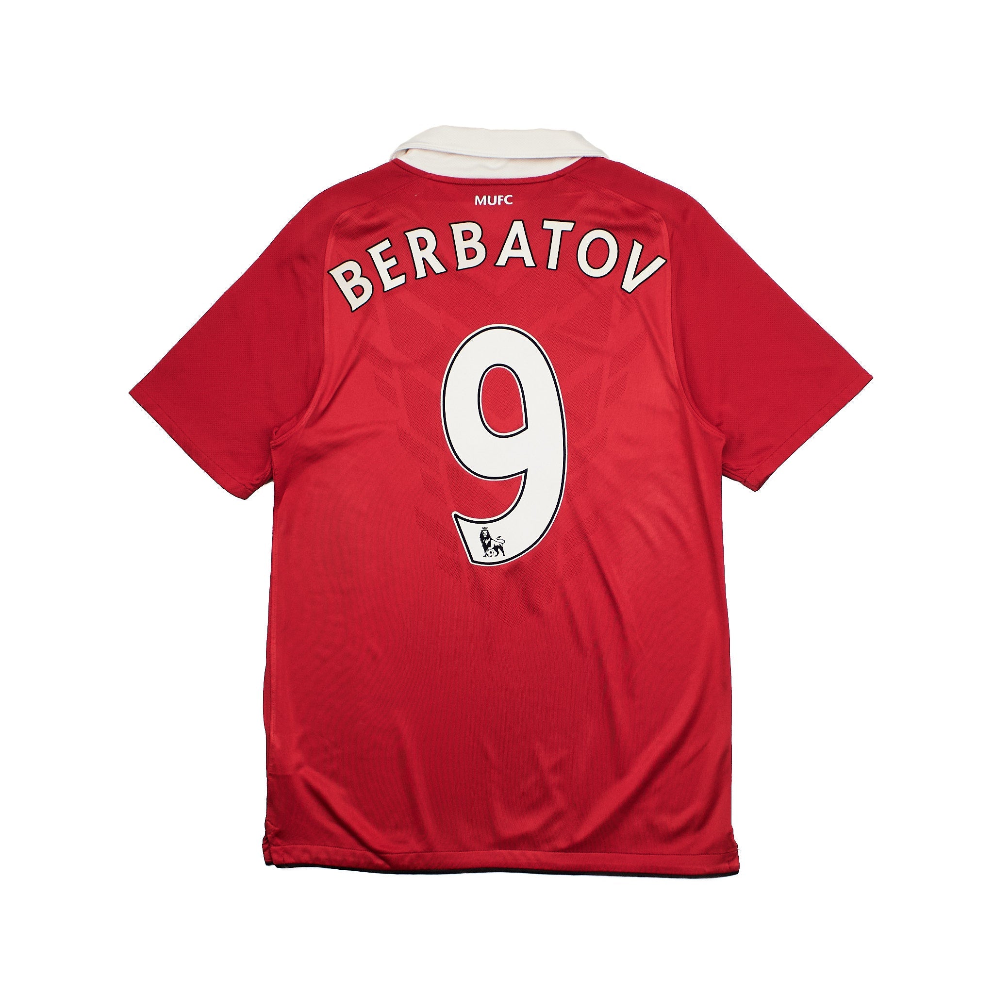 Buy 2010/11 Manchester United Berbatov 9 Home Shirt (L) Nike ~ Free worldwide shipping ~ Authentic Vintage Football Shirts from Cult Kits