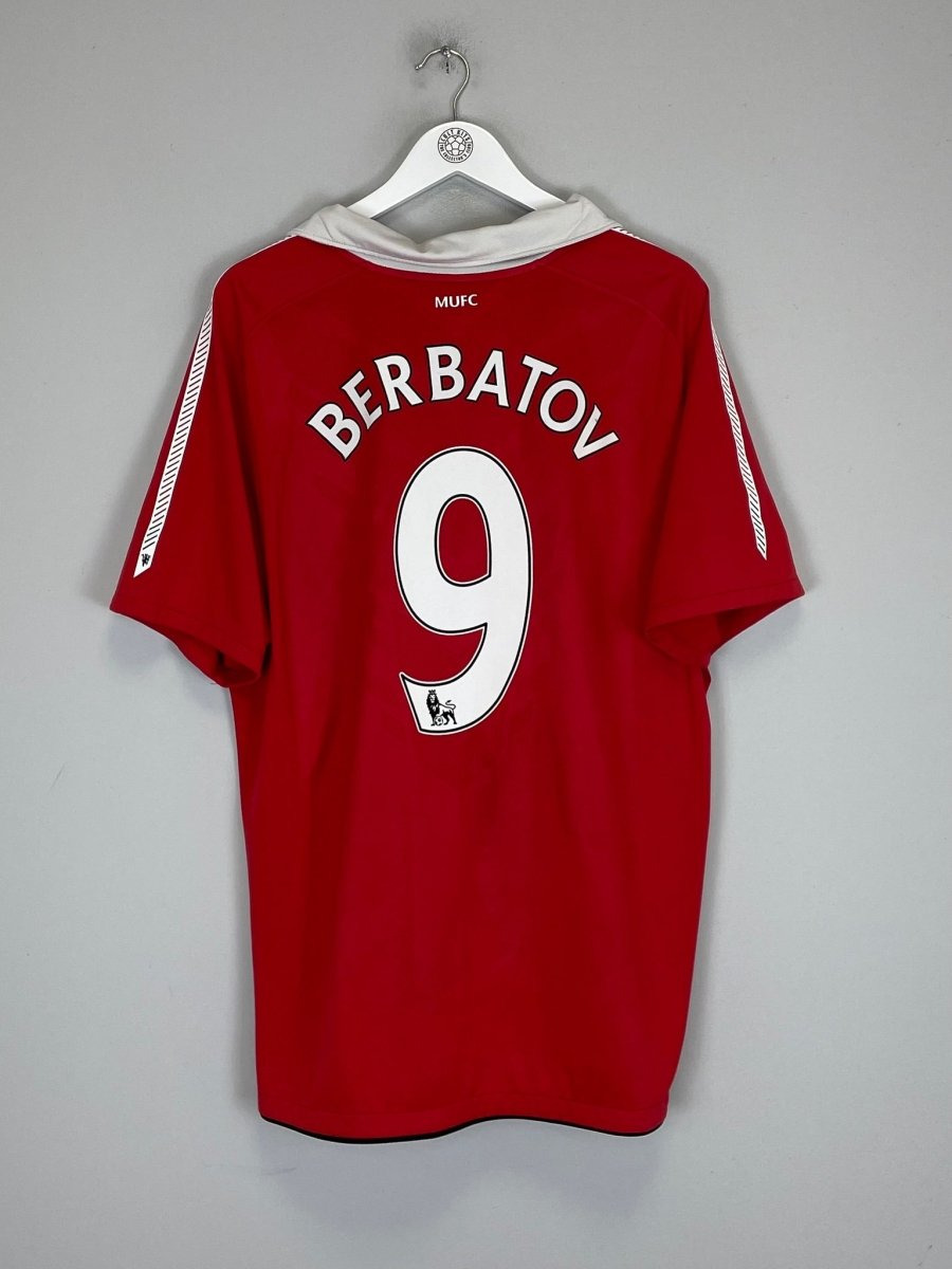 2010/11 MANCHESTER UNITED BERBATOV 9 HOME SHIRT (XL) NIKE - Cult Kits - XL - Buy Vintage Football Shirts, Authentic Retro Football Shirts For Sale, Classic Football Shirts & Soccer Jersey