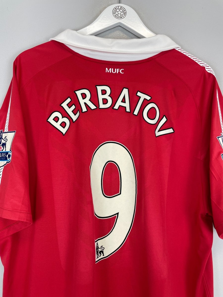 2010/11 MANCHESTER UNITED BERBATOV 9 HOME SHIRT (XXL) NIKE - Cult Kits - XXL - Buy Vintage Football Shirts, Authentic Retro Football Shirts For Sale, Classic Football Shirts & Soccer Jersey