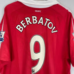 2010/11 MANCHESTER UNITED BERBATOV 9 HOME SHIRT (XXL) NIKE - Cult Kits - XXL - Buy Vintage Football Shirts, Authentic Retro Football Shirts For Sale, Classic Football Shirts & Soccer Jersey