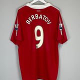 2010/11 MANCHESTER UNITED BERBATOV 9 HOME SHIRT (XXL) NIKE - Cult Kits - XXL - Buy Vintage Football Shirts, Authentic Retro Football Shirts For Sale, Classic Football Shirts & Soccer Jersey