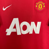 Shop 2010/11 MANCHESTER UNITED CARRICK #16 HOME SHIRT (XL) NIKE, classic football shirts, vintage football shirts & retro soccer jerseys at Cult Kits