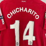Shop 2010/11 MANCHESTER UNITED CHICHARITO #14 C/L HOME SHIRT (L) NIKE, classic football shirts, vintage football shirts & retro soccer jerseys at Cult Kits