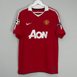 Shop 2010/11 MANCHESTER UNITED CHICHARITO #14 C/L HOME SHIRT (L) NIKE, classic football shirts, vintage football shirts & retro soccer jerseys at Cult Kits