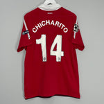 Shop 2010/11 MANCHESTER UNITED CHICHARITO #14 C/L HOME SHIRT (L) NIKE, classic football shirts, vintage football shirts & retro soccer jerseys at Cult Kits