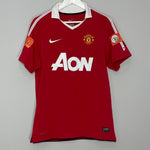 Shop 2010/11 MANCHESTER UNITED CHICHARITO #14 HOME SHIRT (S) NIKE, classic football shirts, vintage football shirts & retro soccer jerseys at Cult Kits