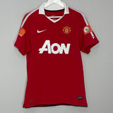 Shop 2010/11 MANCHESTER UNITED CHICHARITO #14 HOME SHIRT (S) NIKE, classic football shirts, vintage football shirts & retro soccer jerseys at Cult Kits