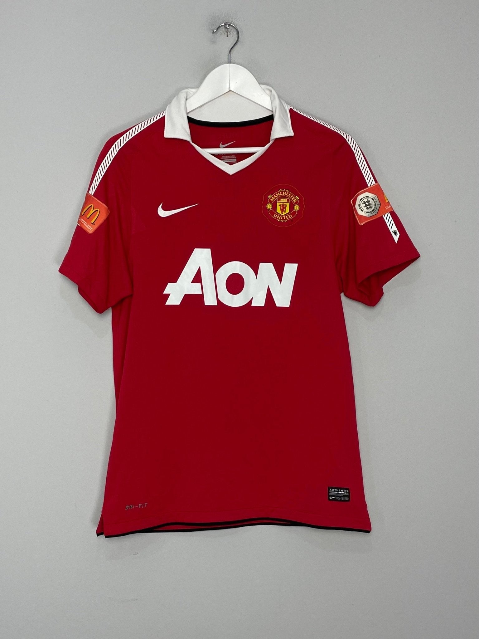 Shop 2010/11 MANCHESTER UNITED CHICHARITO #14 HOME SHIRT (S) NIKE, classic football shirts, vintage football shirts & retro soccer jerseys at Cult Kits
