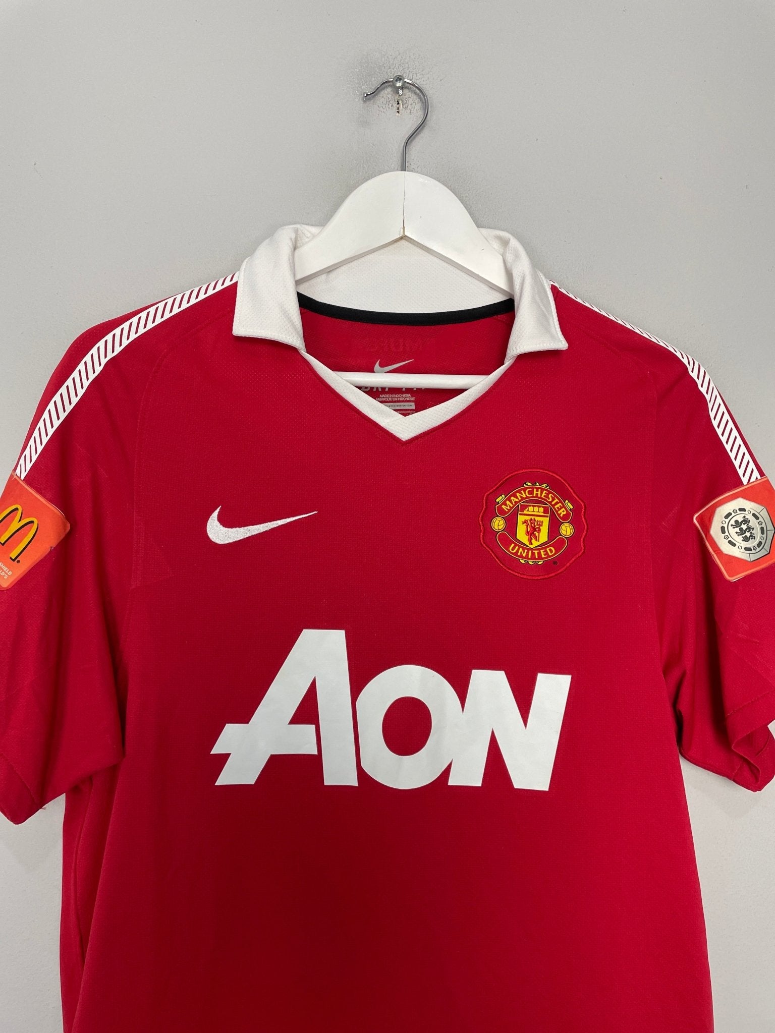 Shop 2010/11 MANCHESTER UNITED CHICHARITO #14 HOME SHIRT (S) NIKE, classic football shirts, vintage football shirts & retro soccer jerseys at Cult Kits