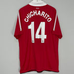 Shop 2010/11 MANCHESTER UNITED CHICHARITO #14 HOME SHIRT (XL) NIKE, classic football shirts, vintage football shirts & retro soccer jerseys at Cult Kits