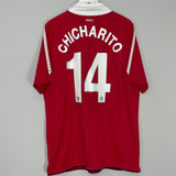 Shop 2010/11 MANCHESTER UNITED CHICHARITO #14 HOME SHIRT (XL) NIKE, classic football shirts, vintage football shirts & retro soccer jerseys at Cult Kits