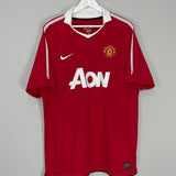 Shop 2010/11 MANCHESTER UNITED CHICHARITO #14 HOME SHIRT (XL) NIKE, classic football shirts, vintage football shirts & retro soccer jerseys at Cult Kits