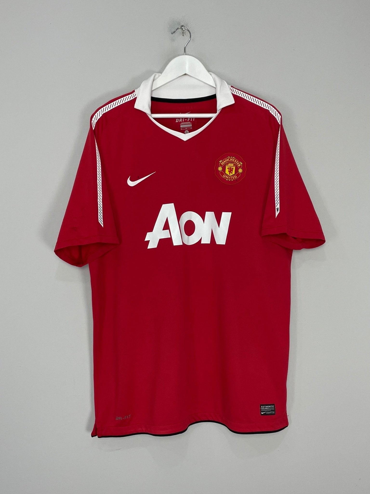 Shop 2010/11 MANCHESTER UNITED CHICHARITO #14 HOME SHIRT (XL) NIKE, classic football shirts, vintage football shirts & retro soccer jerseys at Cult Kits