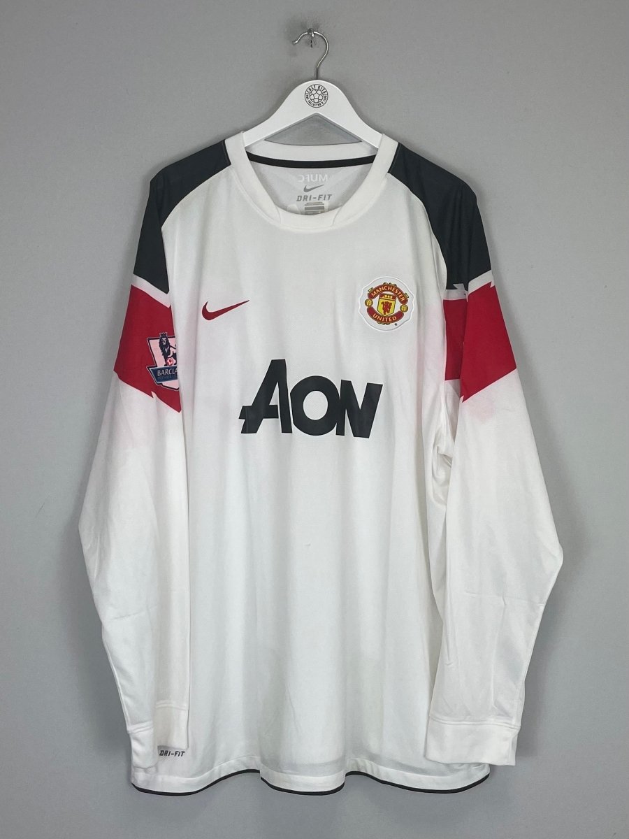 2010/11 MANCHESTER UNITED CHICHARITO 14 L/S AWAY SHIRT (XXL) NIKE - Cult Kits - XXL - Buy Vintage Football Shirts, Authentic Retro Football Shirts For Sale, Classic Football Shirts & Soccer Jersey