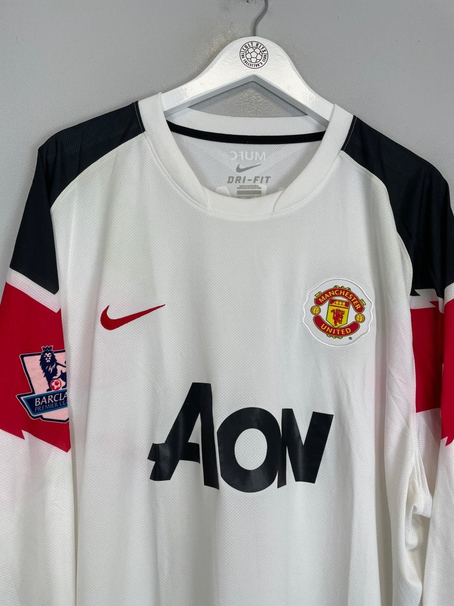 2010/11 MANCHESTER UNITED CHICHARITO 14 L/S AWAY SHIRT (XXL) NIKE - Cult Kits - XXL - Buy Vintage Football Shirts, Authentic Retro Football Shirts For Sale, Classic Football Shirts & Soccer Jersey
