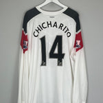 2010/11 MANCHESTER UNITED CHICHARITO 14 L/S AWAY SHIRT (XXL) NIKE - Cult Kits - XXL - Buy Vintage Football Shirts, Authentic Retro Football Shirts For Sale, Classic Football Shirts & Soccer Jersey