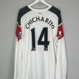 2010/11 MANCHESTER UNITED CHICHARITO 14 L/S AWAY SHIRT (XXL) NIKE - Cult Kits - XXL - Buy Vintage Football Shirts, Authentic Retro Football Shirts For Sale, Classic Football Shirts & Soccer Jersey