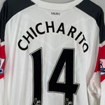 2010/11 MANCHESTER UNITED CHICHARITO 14 L/S AWAY SHIRT (XXL) NIKE - Cult Kits - XXL - Buy Vintage Football Shirts, Authentic Retro Football Shirts For Sale, Classic Football Shirts & Soccer Jersey
