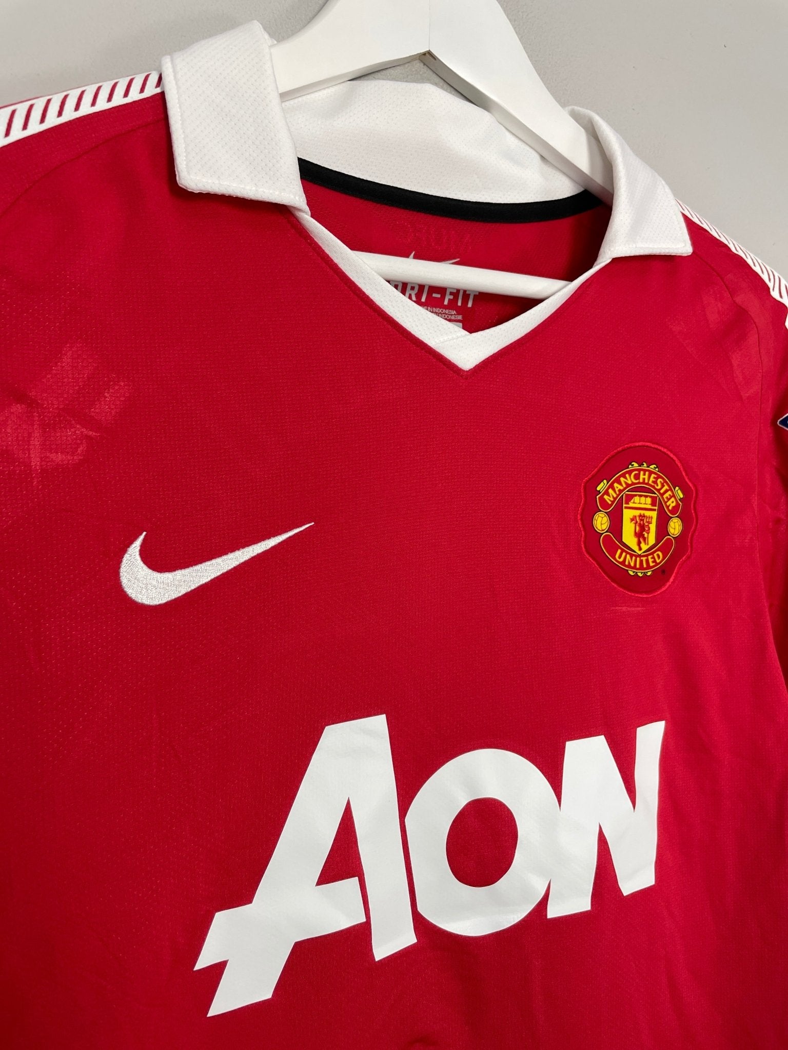 Shop 2010/11 MANCHESTER UNITED CHICHARITO #14 *MATCH ISSUE* HOME SHIRT (M) NIKE, classic football shirts, vintage football shirts & retro soccer jerseys at Cult Kits