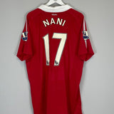 2010/11 MANCHESTER UNITED NANI 17 *AUTHENTIC* HOME SHIRT (XXL) NIKE - Cult Kits - XXL - Buy Vintage Football Shirts, Authentic Retro Football Shirts For Sale, Classic Football Shirts & Soccer Jersey