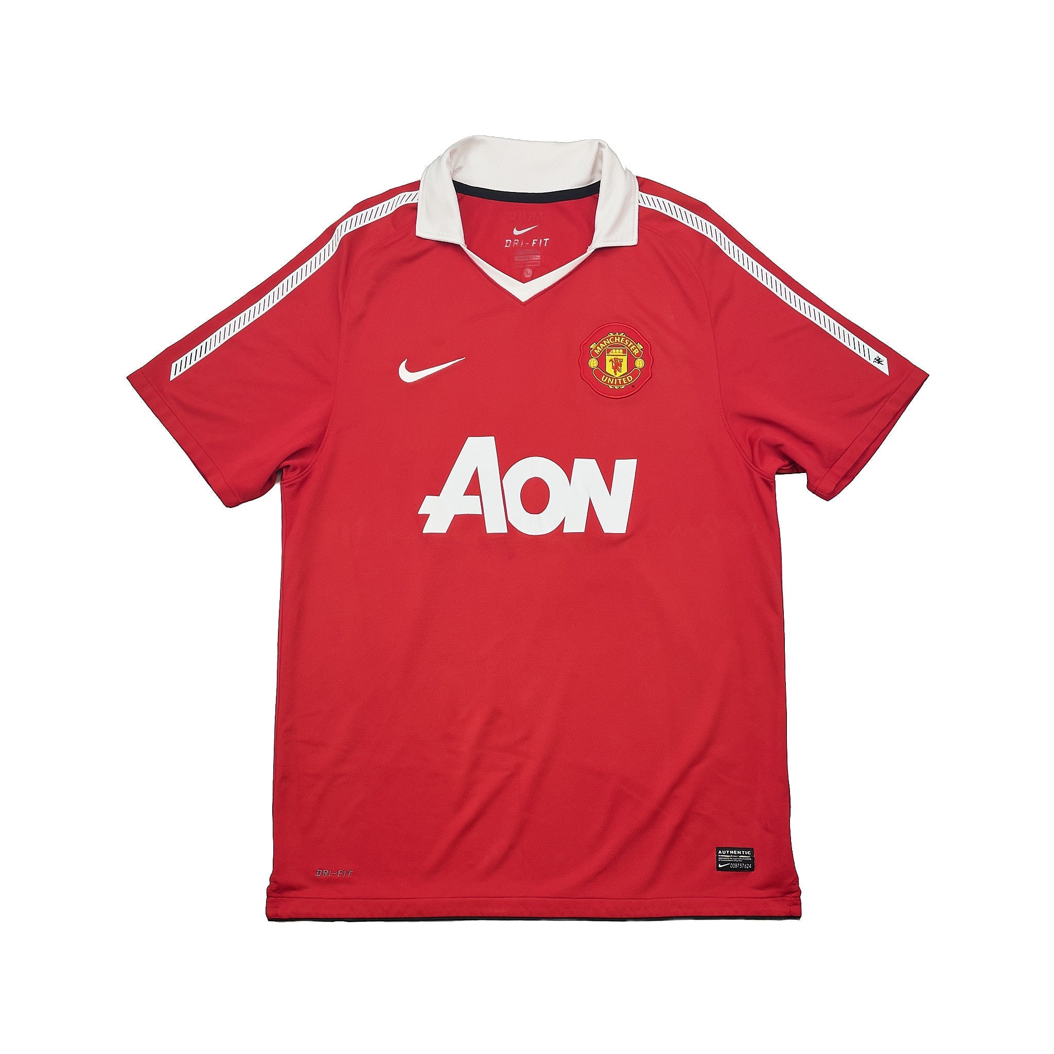Buy 2010/11 Manchester United Rooney 10 Home Shirt (L) Nike ~ Free worldwide shipping available ~ Authentic Vintage Football Shirts from Cult Kits