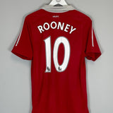 2010/11 MANCHESTER UNITED ROONEY 10 HOME SHIRT (M) NIKE - Cult Kits - Medium - Buy Vintage Football Shirts, Authentic Retro Football Shirts For Sale, Classic Football Shirts & Soccer Jersey