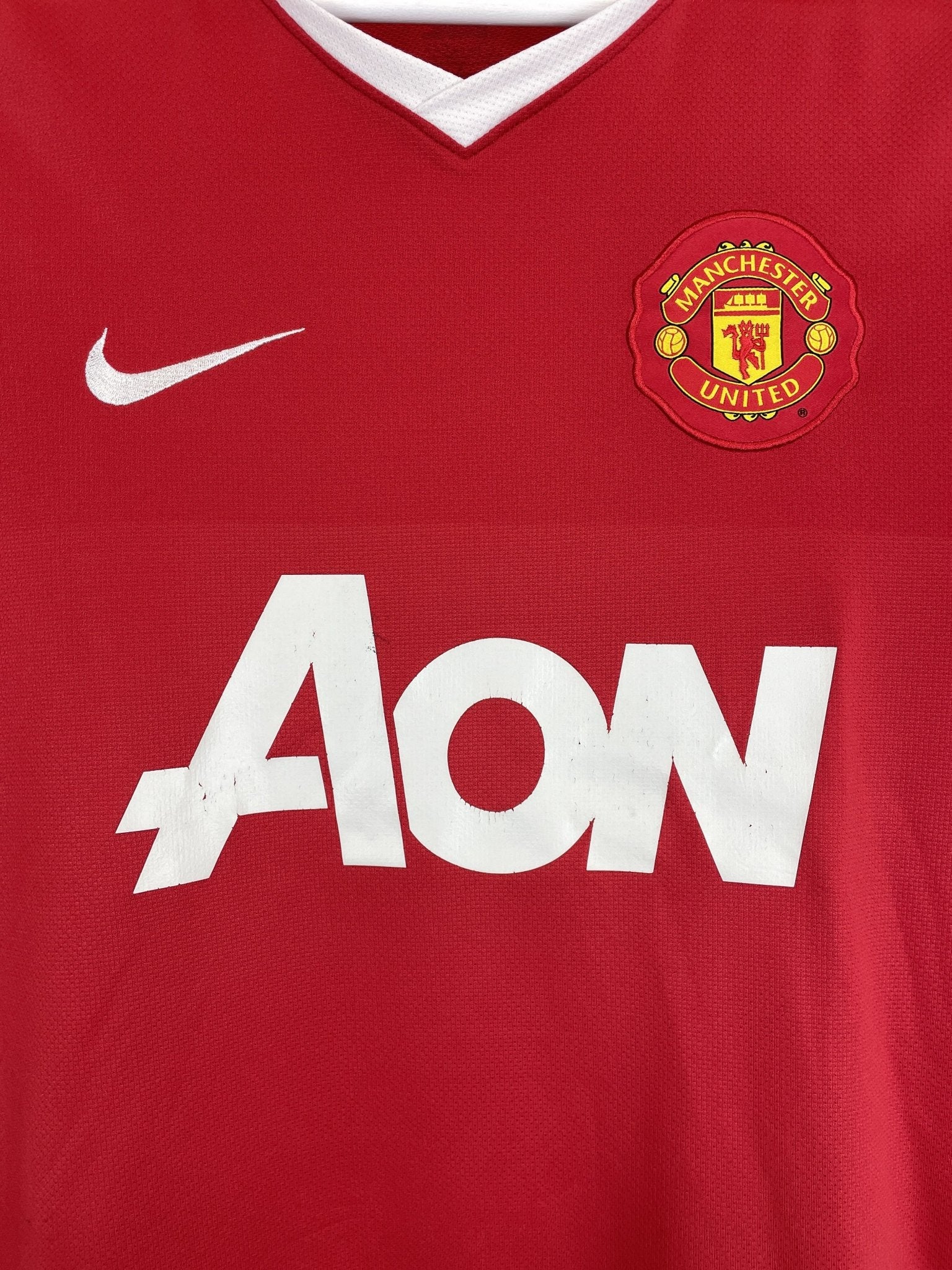 Shop 2010/11 MANCHESTER UNITED ROONEY #10 HOME SHIRT (S) NIKE, classic football shirts, vintage football shirts & retro soccer jerseys at Cult Kits