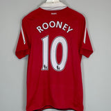 Shop 2010/11 MANCHESTER UNITED ROONEY #10 HOME SHIRT (S) NIKE, classic football shirts, vintage football shirts & retro soccer jerseys at Cult Kits