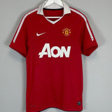 Shop 2010/11 MANCHESTER UNITED ROONEY #10 HOME SHIRT (S) NIKE, classic football shirts, vintage football shirts & retro soccer jerseys at Cult Kits