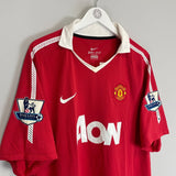 2010/11 MANCHESTER UNITED ROONEY 10 HOME SHIRT (XL) NIKE - Cult Kits - XL - Buy Vintage Football Shirts, Authentic Retro Football Shirts For Sale, Classic Football Shirts & Soccer Jersey