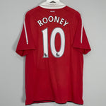 Shop 2010/11 MANCHESTER UNITED ROONEY #10 HOME SHIRT (XL) NIKE, classic football shirts, vintage football shirts & retro soccer jerseys at Cult Kits