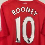 Shop 2010/11 MANCHESTER UNITED ROONEY #10 HOME SHIRT (XL) NIKE, classic football shirts, vintage football shirts & retro soccer jerseys at Cult Kits