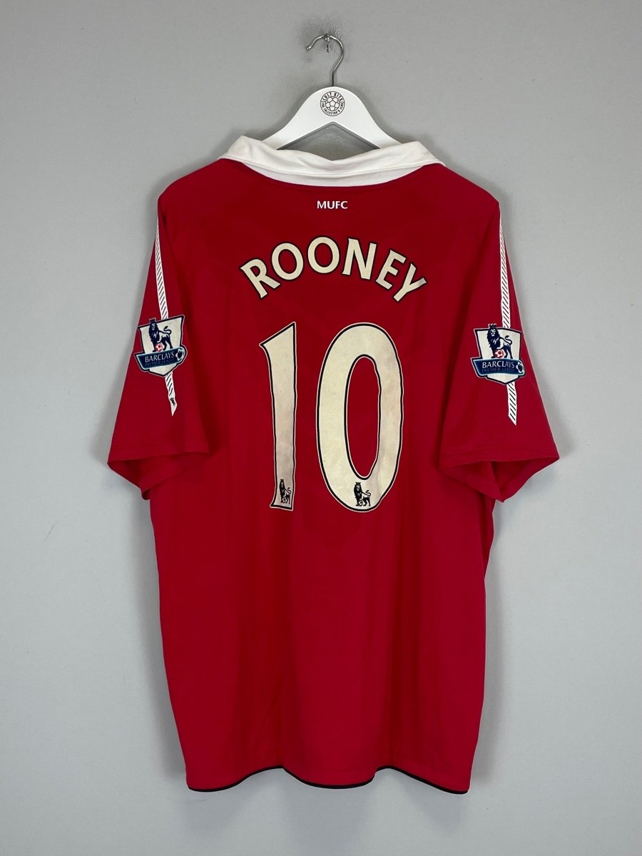 2010/11 MANCHESTER UNITED ROONEY 10 HOME SHIRT (XL) NIKE - Cult Kits - XL - Buy Vintage Football Shirts, Authentic Retro Football Shirts For Sale, Classic Football Shirts & Soccer Jersey