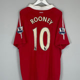 2010/11 MANCHESTER UNITED ROONEY 10 HOME SHIRT (XL) NIKE - Cult Kits - XL - Buy Vintage Football Shirts, Authentic Retro Football Shirts For Sale, Classic Football Shirts & Soccer Jersey