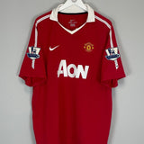 2010/11 MANCHESTER UNITED ROONEY 10 HOME SHIRT (XL) NIKE - Cult Kits - XL - Buy Vintage Football Shirts, Authentic Retro Football Shirts For Sale, Classic Football Shirts & Soccer Jersey