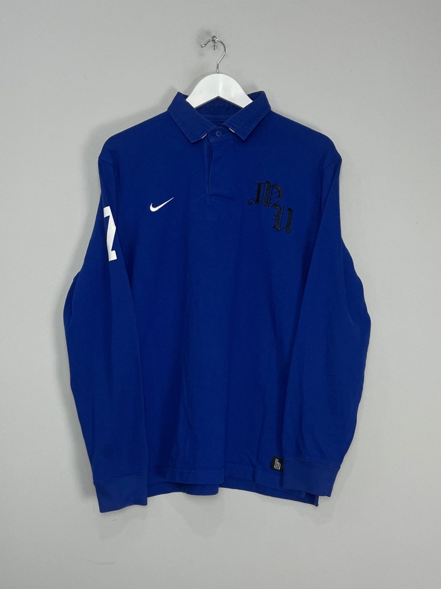 Shop 2010/11 MANCHESTER UNITED RUGBY SHIRT (L) NIKE, classic football shirts, vintage football shirts & retro soccer jerseys at Cult Kits
