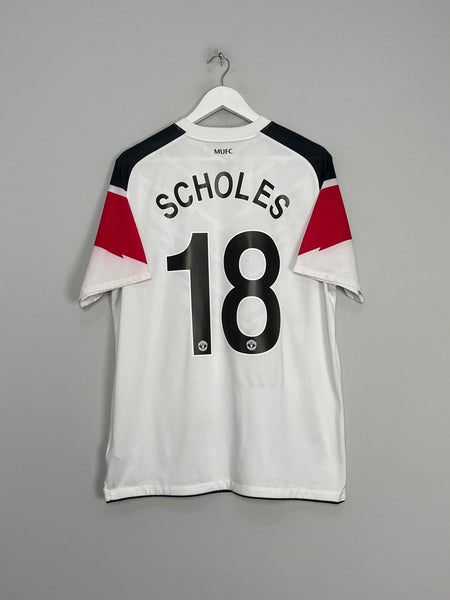 2010/11 MANCHESTER UNITED SCHOLES #18 AWAY SHIRT (L) NIKE – Cult Kits