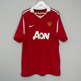 Shop 2010/11 MANCHESTER UNITED VIDIC #15 HOME SHIRT (XL) NIKE, classic football shirts, vintage football shirts & retro soccer jerseys at Cult Kits