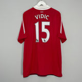 Shop 2010/11 MANCHESTER UNITED VIDIC #15 HOME SHIRT (XL) NIKE, classic football shirts, vintage football shirts & retro soccer jerseys at Cult Kits