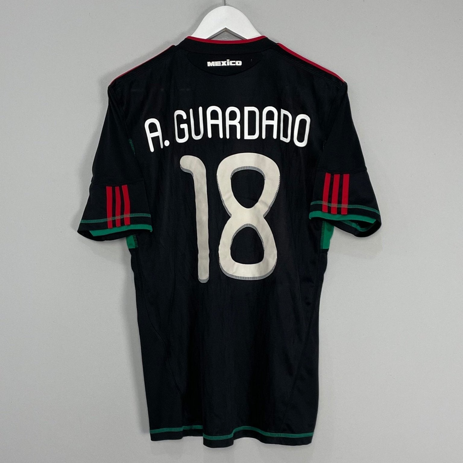 Shop 2010/11 MEXICO A.GUARDADO #18 AWAY SHIRT (M) ADIDAS, classic football shirts, vintage football shirts & retro soccer jerseys at Cult Kits