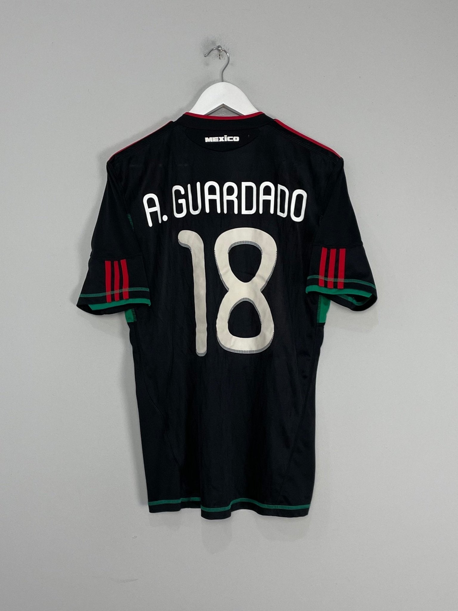 Shop 2010/11 MEXICO A.GUARDADO #18 AWAY SHIRT (M) ADIDAS, classic football shirts, vintage football shirts & retro soccer jerseys at Cult Kits