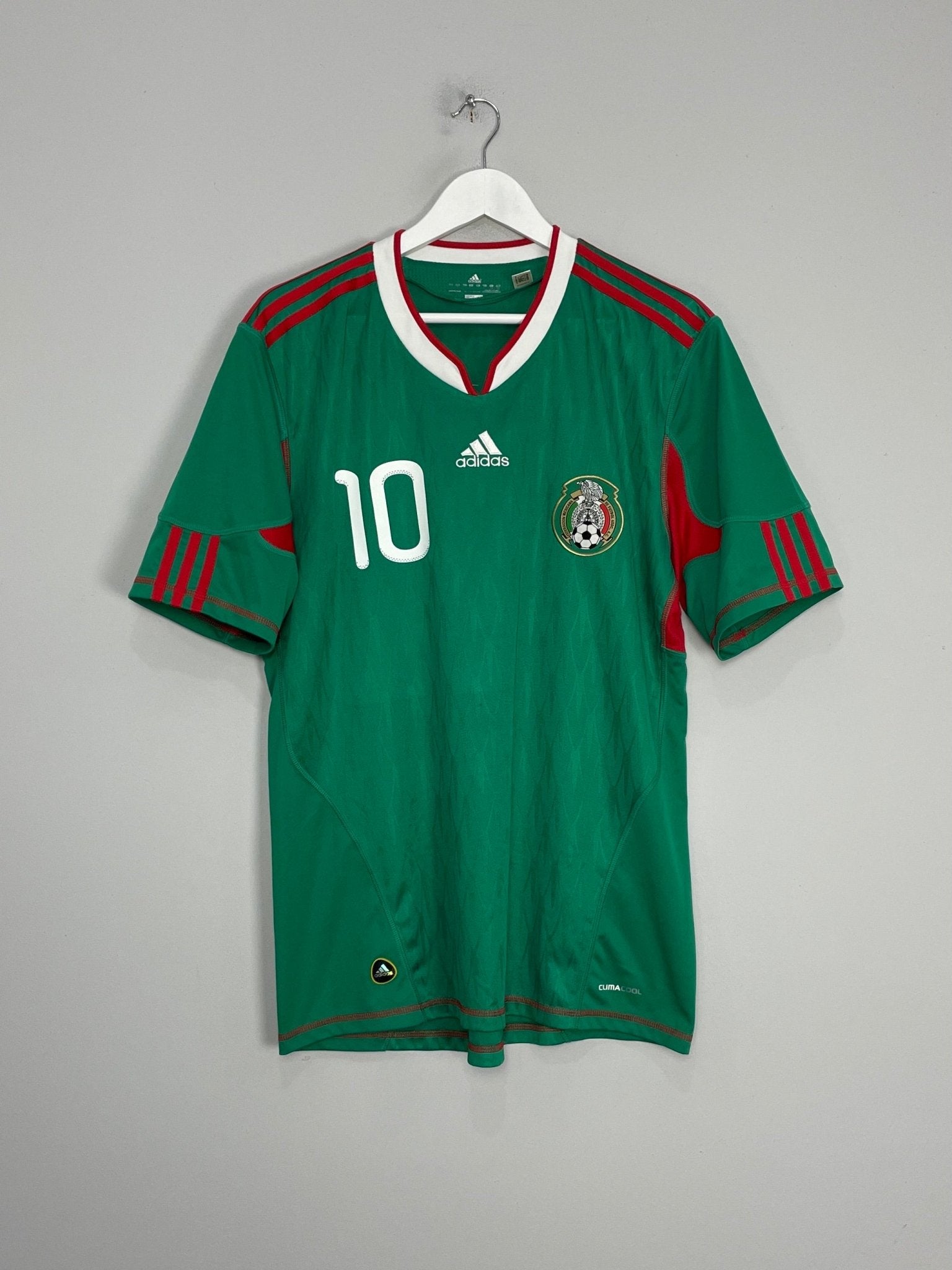 Shop 2010/11 MEXICO C.BLANCO #10 HOME SHIRT (L) ADIDAS, classic football shirts, vintage football shirts & retro soccer jerseys at Cult Kits