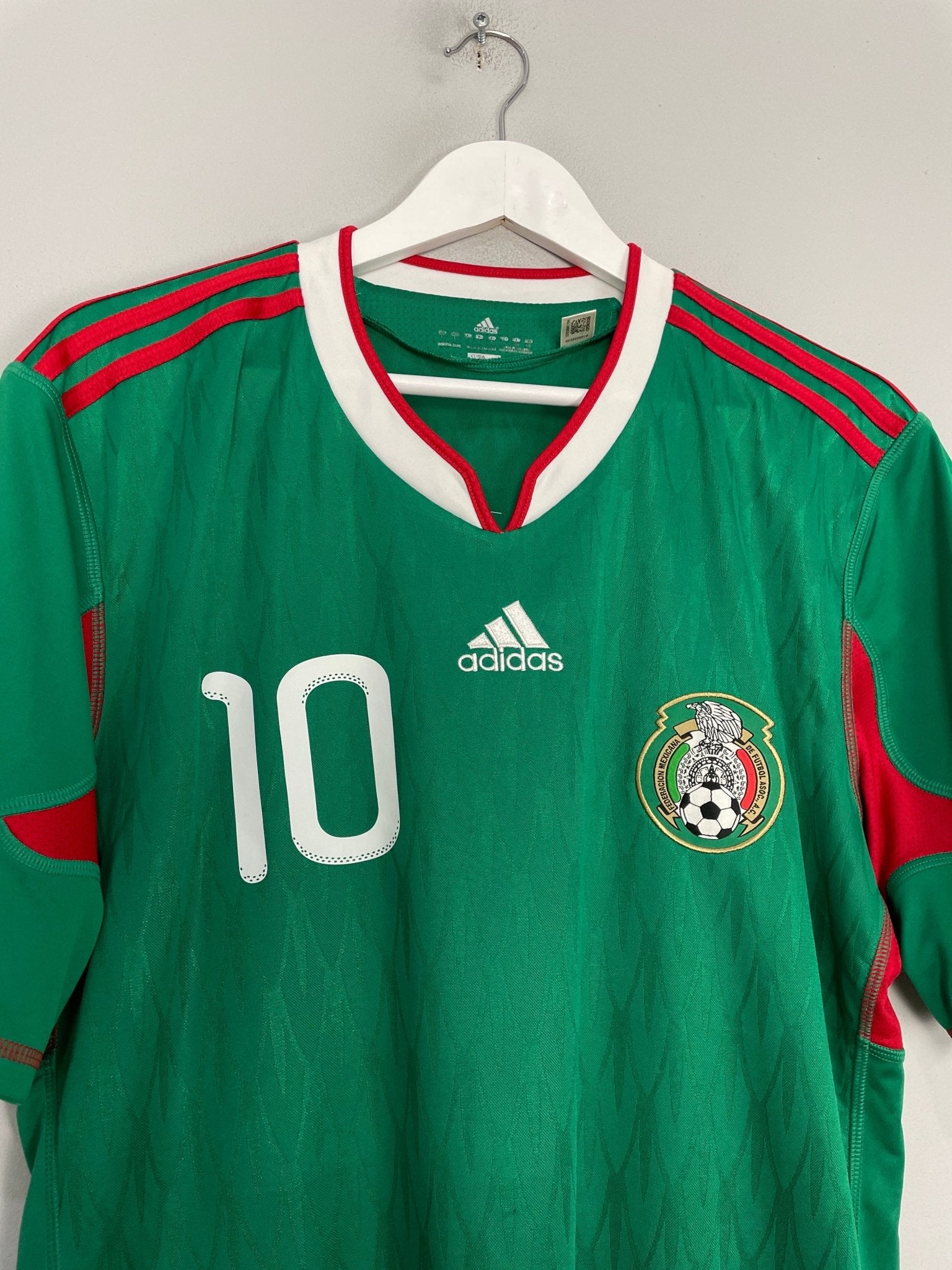 Shop 2010/11 MEXICO C.BLANCO #10 HOME SHIRT (L) ADIDAS, classic football shirts, vintage football shirts & retro soccer jerseys at Cult Kits
