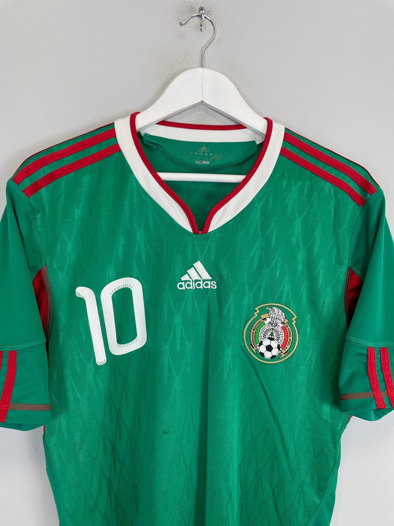 Shop 2010/11 MEXICO C.BLANCO #10 HOME SHIRT (L) ADIDAS, classic football shirts, vintage football shirts & retro soccer jerseys at Cult Kits